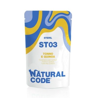 Natural Code Cat Pouches ST03 Sterilized Tonnetto e Quinoa Bustina 70 g