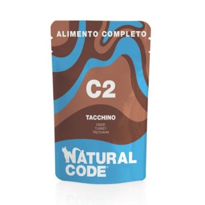 Natural Code Cat Patè Completo Adult con Tacchino Bustina 70 gr