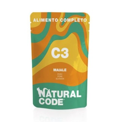 Natural Code Cat Patè Completo Adult con Maiale Bustina 70 gr