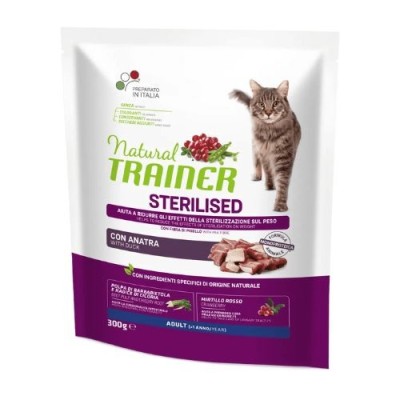 Natural Trainer Cat Adult Sterilized con Anatra 300 g