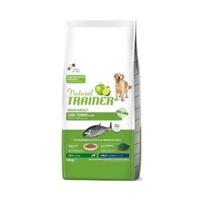 Natural Trainer Adult Maxi con Tonno Riso e Alga Spirulina 12 kg