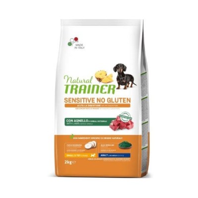 Natural Trainer Dog Sensitive NO Gluten Adult Mini con Agnello 2 kg