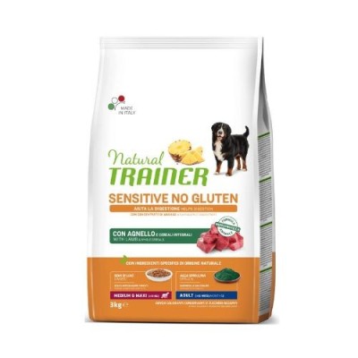 Natural Trainer Dog Sensitive Adult Medium e Maxi con Agnello 3 kg