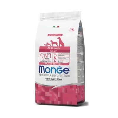 Monge Dog Natural Monoproteico All Breeds Adult Manzo e Riso 2.5 kg