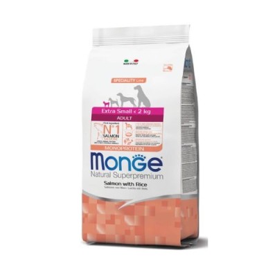 Monge Dog Natural Extra Small Adult Salmone e Riso 800g