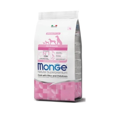 Monge Dog Natural All Breeds Adult Maiale, Riso e Patate 2.5kg