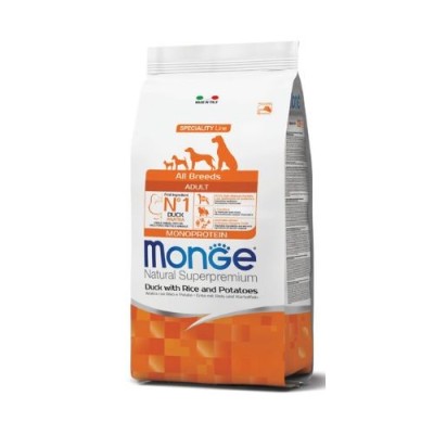 Monge Dog Natural All Breeds Adult Anatra, Riso e Patate 2.5kg
