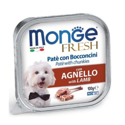 Monge Fresh Pate e Bocconcini con Agnello 100g
