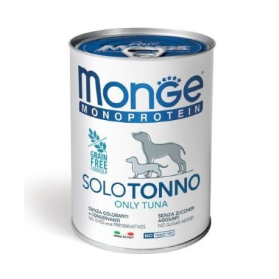 Monge Dog PatÃ¨ Monoproteico SOLO Tonno Lattina 400 g