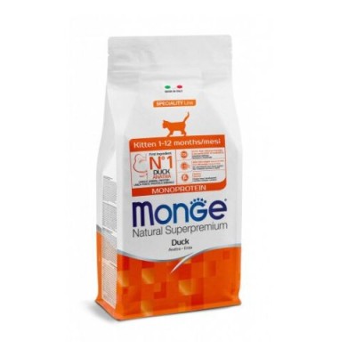 Monge Cat Natural Superpremium Kitten con Anatra 400gr