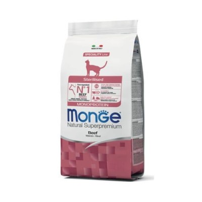 Monge Cat Natural Superpremium Adult Sterilised Monoproteico Manzo 1,5 kg