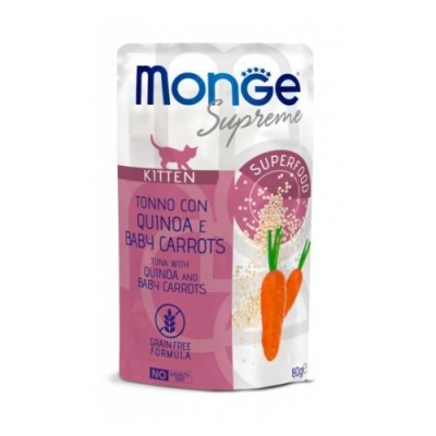 Monge Cat Supreme Kitten Tonno con Quinoa e Baby Carrots Busta 80gr