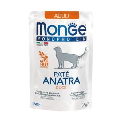 Monge Cat Monoprotein Patè Adult Anatra Busta 85gr