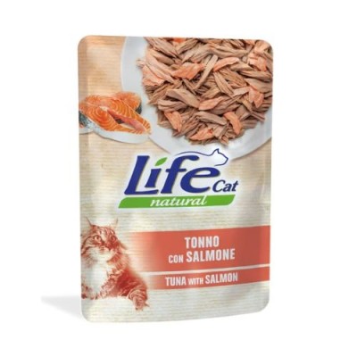 Life Cat Natural Tonno con Salmone in Gelatina Busta 70 gr