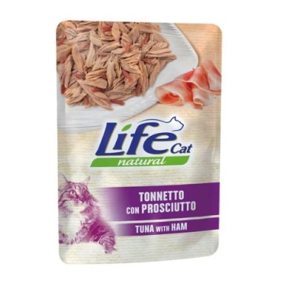 Life Cat Natural Tonno con Prosciutto in Gelatina Busta 70gr