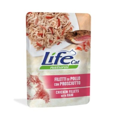 Life Cat Natural Pollo con Prosciutto in Gelatina Busta 70gr