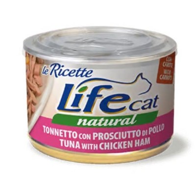 Life Cat le Ricette Tonno con Prosciutto e Carote 150 g