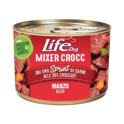 Life Dog Mixer Crocc Manzo Lattina 150gr