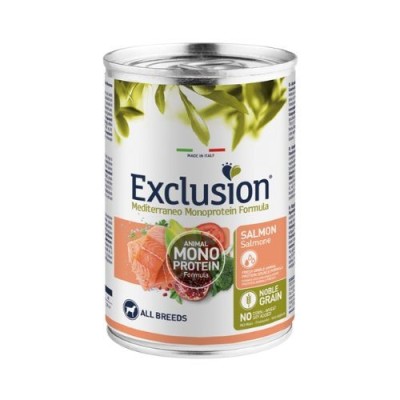Exclusion Mediterraneo Dog Adult Salmone All Breeds Pat&Atilde;&uml; 400g
