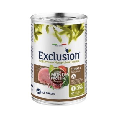 Exclusion Mediterraneo Dog Adult Tacchino All Breeds PatÃ¨ 400g