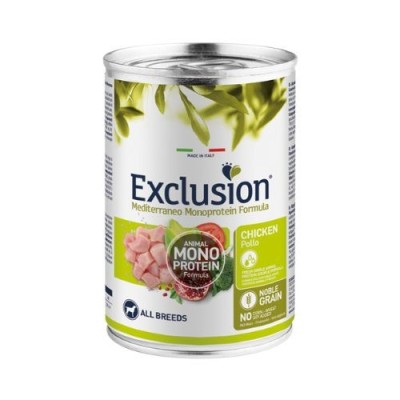 Exclusion Mediterraneo Dog Adult Pollo All Breeds PatÃ¨ 400g