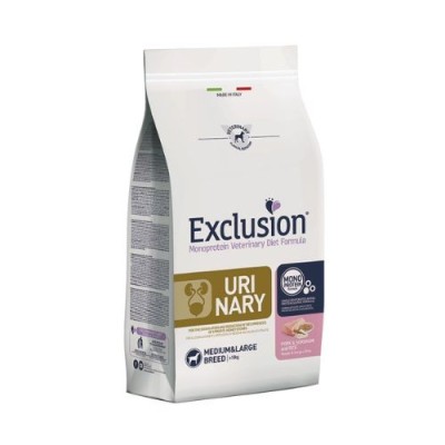 Exclusion Dog Diet Urinary Adult Medium Maxi Maiale 2kg