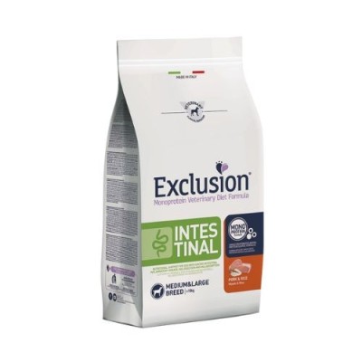 Exclusion Dog Diet Intestinal Maiale e Riso Medium Large 12 kg