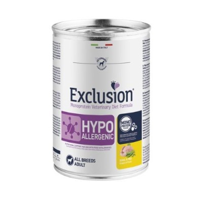 Exclusion Diet Hypoallergenic Quaglia e Piselli Umido 400g