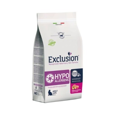 Exclusion Cat Diet Hypoallergenic Pork and Potatoes Maiale e Patate 2 kg
