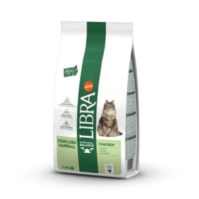 Libra Cat Adult Hairball Sterilised con Pollo 1,5kg