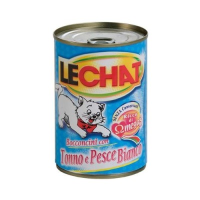 LeChat Bocconcini con Tonno e Pesce Bianco 720g