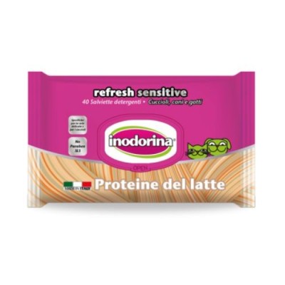 Inodorina Salviette Refresh Sensitive Proteine del Latte