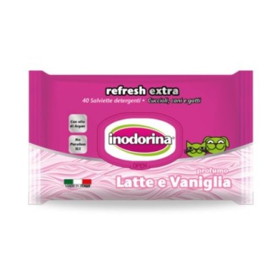 Inodorina Salviette Refresh Extra Latte E Vaniglia