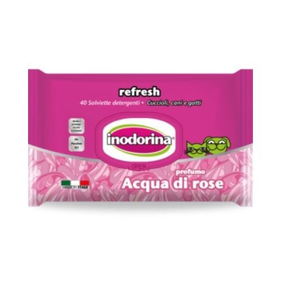 Inodorina Salviette Refresh Acqua di Rose