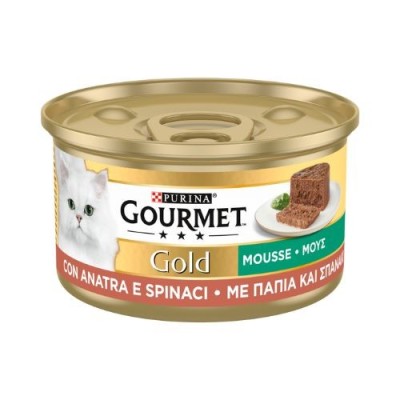 Gourmet Gold - Mousse con Anatra e un Tocco di Spinaci 85g