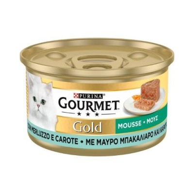 Gourmet Gold - Mousse con Merluzzo e Delicate Carote 85g