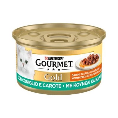 Gourmet Gold - Dadini  con Coniglio e Carote 85g