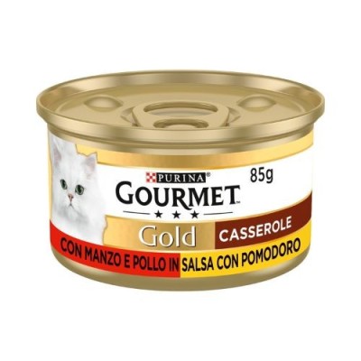 Gourmet Gold - Casserole  con Manzo e Pollo in Salsa di Pomodoro 85g