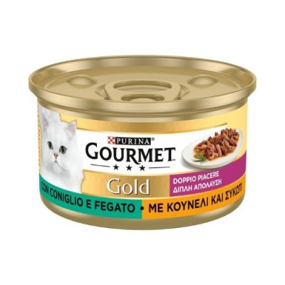 Gourmet Gold - Doppio Piacere  con Coniglio e Fegato 85g