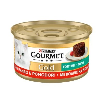 Gourmet Gold Tortini Manzo Con Pomodoro 85g