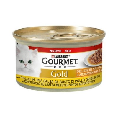 Gourmet Gold Delizie in Salsa Pollo al gusto di Pollo Grigliato 85 g