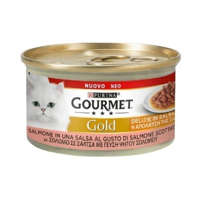 Gourmet Gold Delizie in Salsa Salmone al gusto di Salmone Scottato 85 g