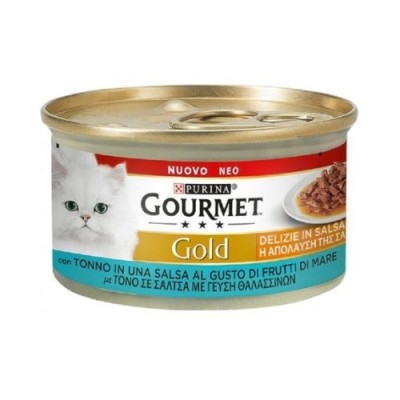 Gourmet Gold Delizie in Salsa Tonno al gusto di Frutti di Mare 85 g