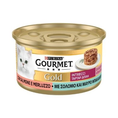 Gourmet Gold Intrecci di Gusto Salmone e Merluzzo 85gr