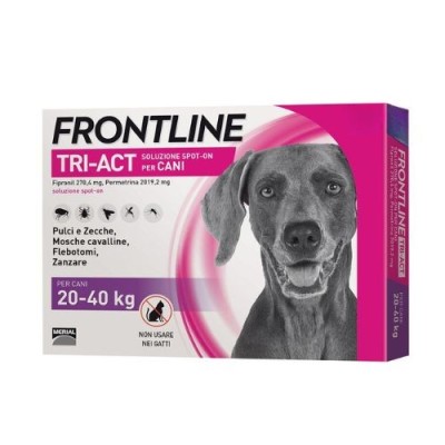 Frontline Tri-Act per Cani da 20-40Kg Confezione da 6 Fiale