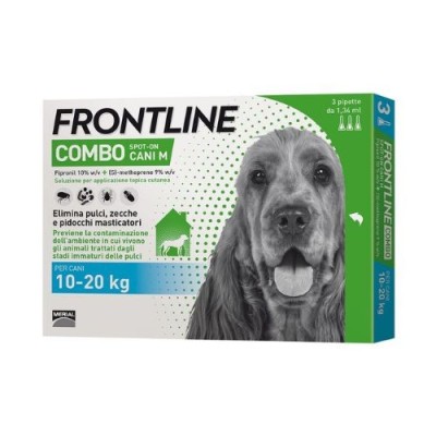 Frontline Combo per Cani da 10-20kg Confezione da 3 Fiale