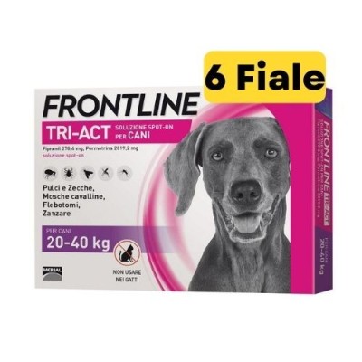 Frontline Tri-Act per Cani da 20-40Kg Confezione da 6 Fiale