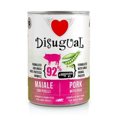 Disugual Fresh Fruit Plus Patè Monoproteico Maiale con Piselli 400 g