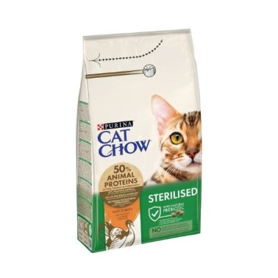 Cat Chow Adult Sterilised Ricco in Tacchino 1.5 kg