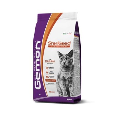 Gemon Cat Adult Sterilised con Tacchino 7kg